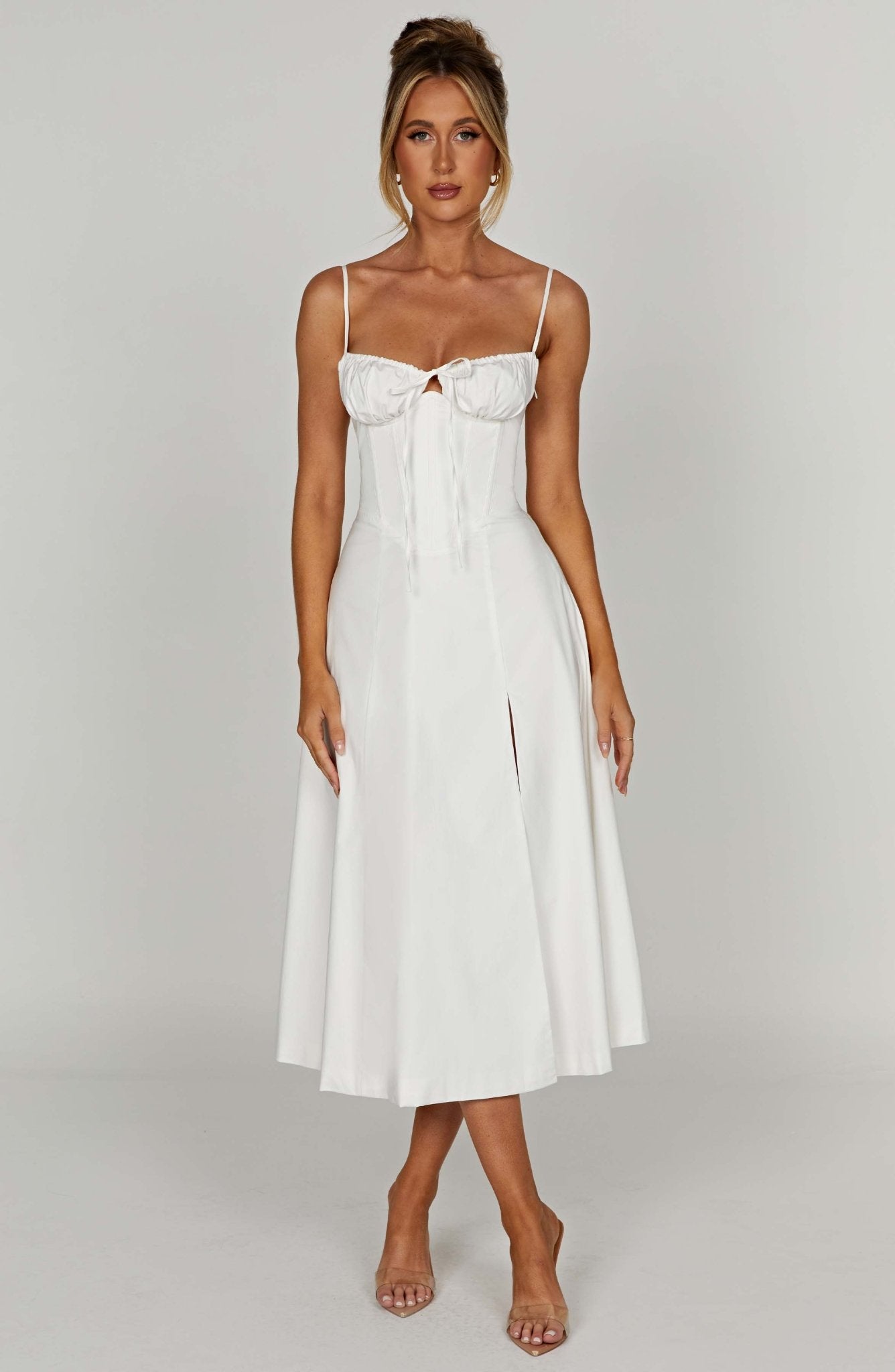 Delilah Midi Dress - Ivory