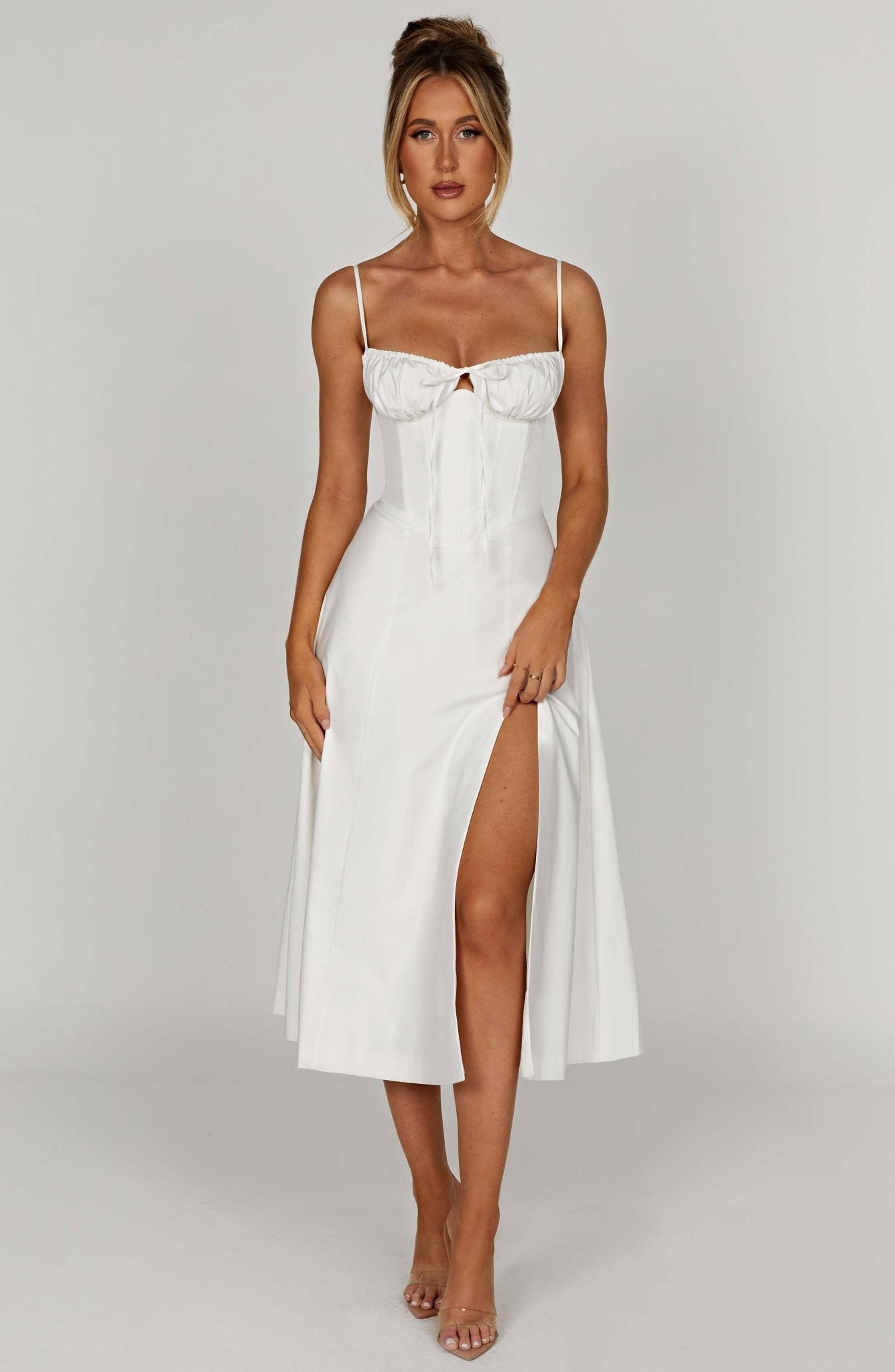 Delilah Midi Dress - Ivory