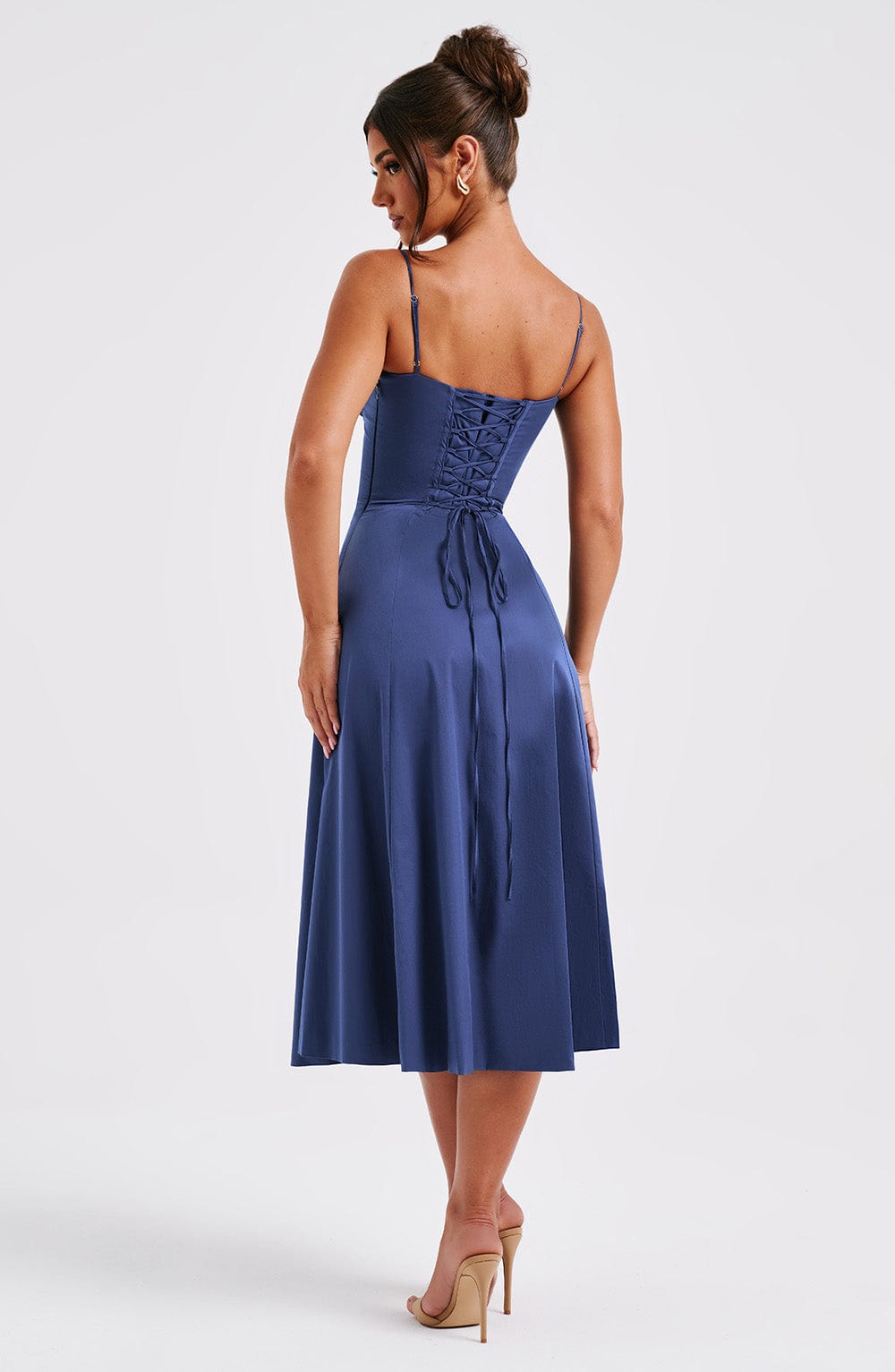 Delilah Midi Dress - Navy