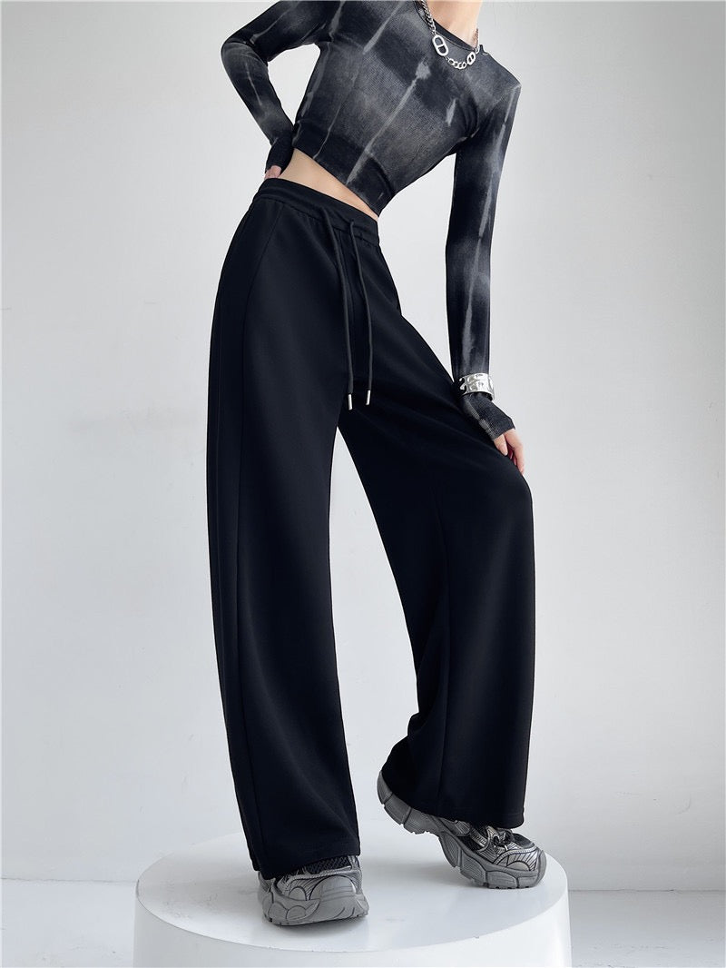 Challenge Accepted Pleat Wide Leg Sweatpants