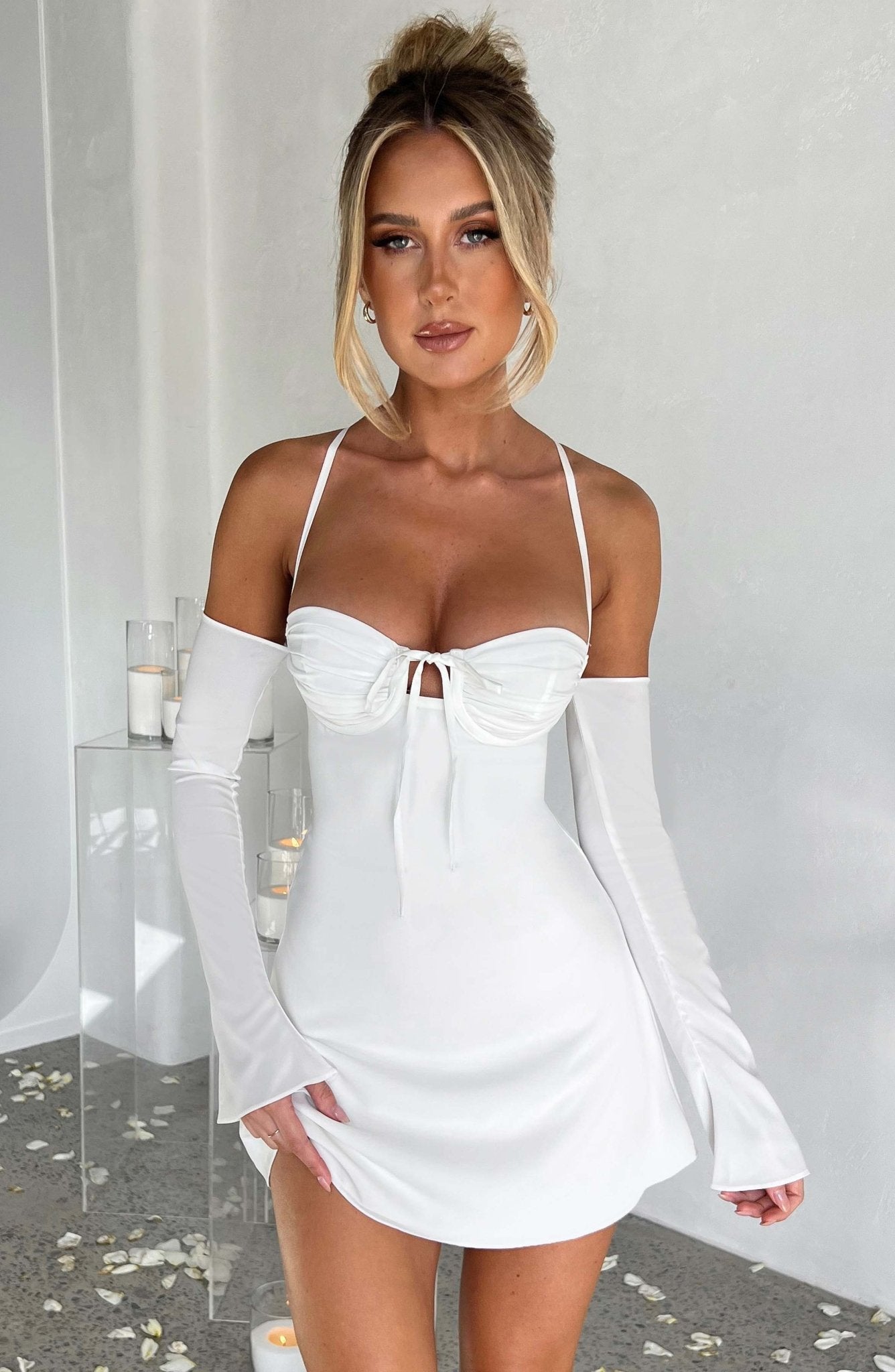 Fiona Mini Dress - Ivory