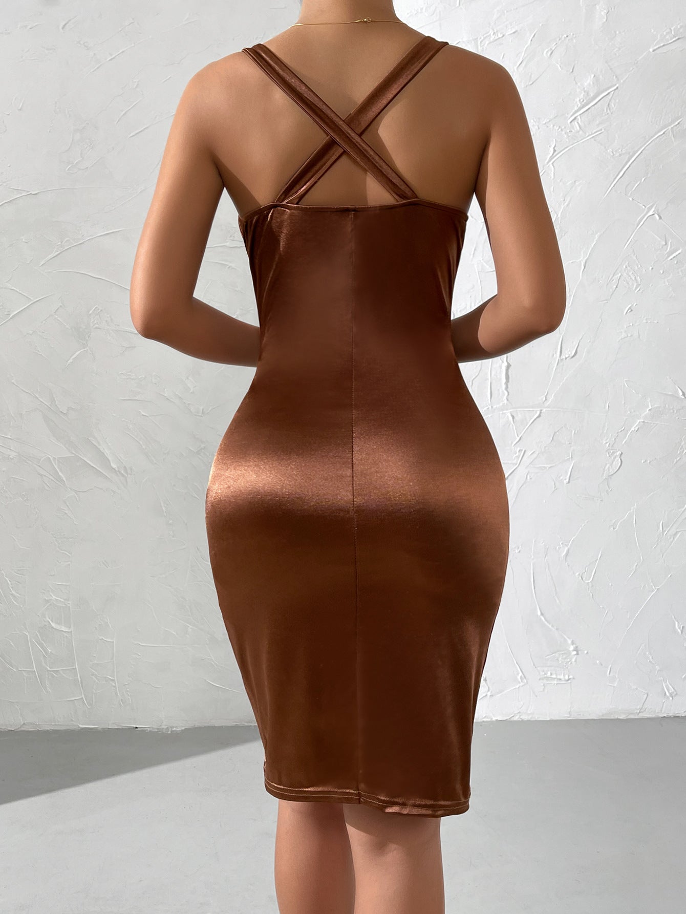 Helga Mini Dress - Chocolate