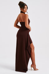 Isabella Maxi Dress - Chocolate