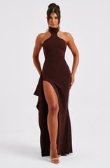 Isabella Maxi Dress - Chocolate