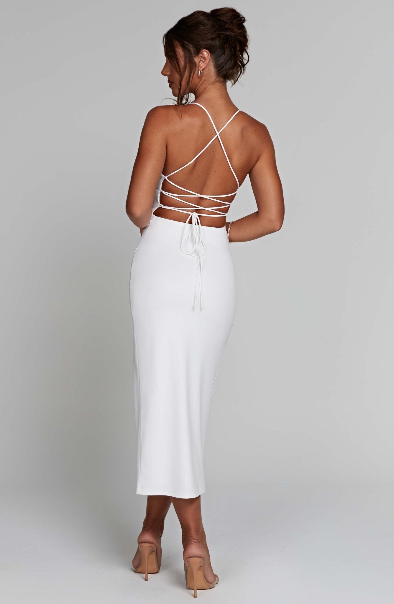 Kiara Midi Dress - White