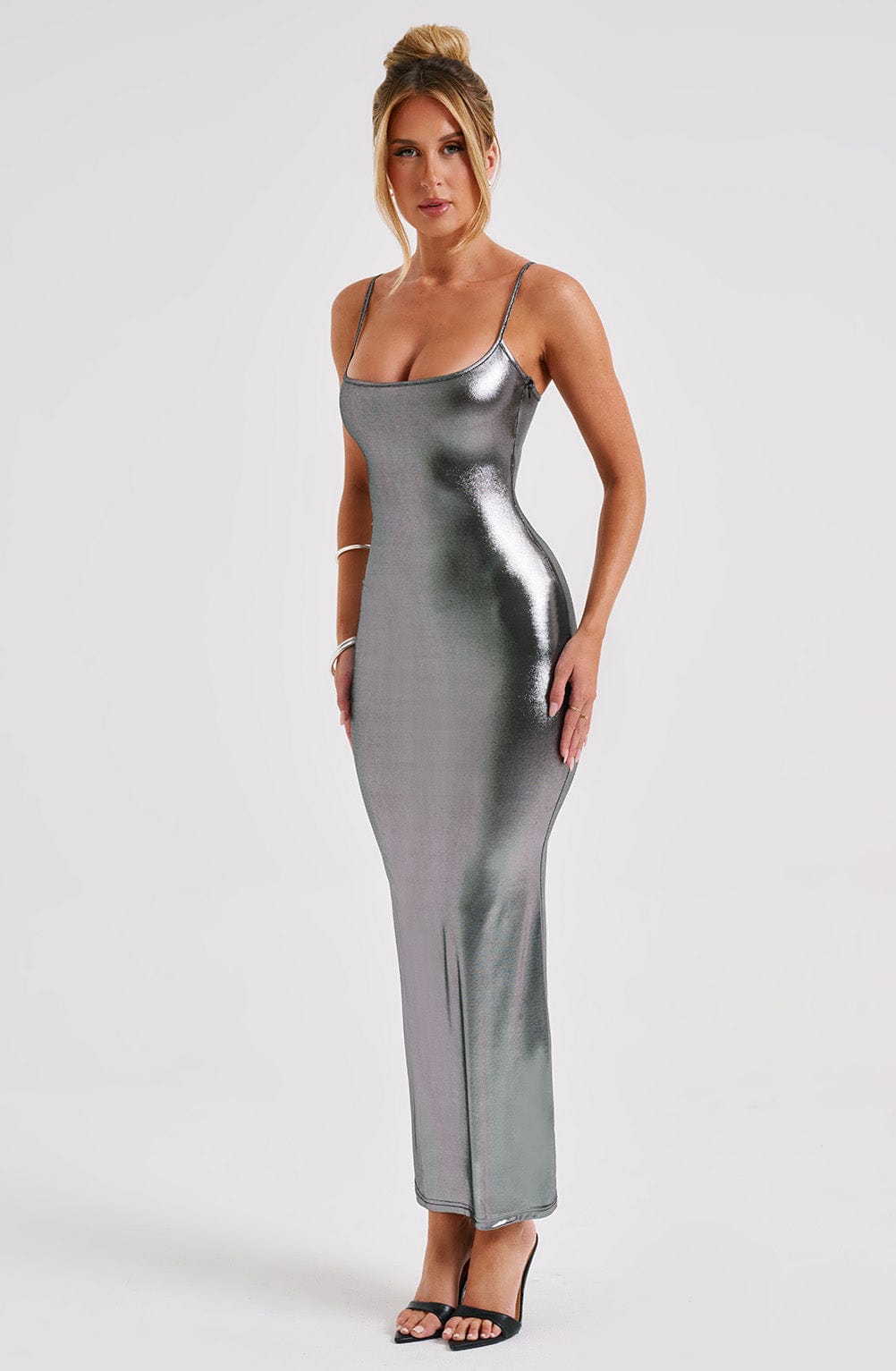 Kyrali Maxi Dress - Gunmetal