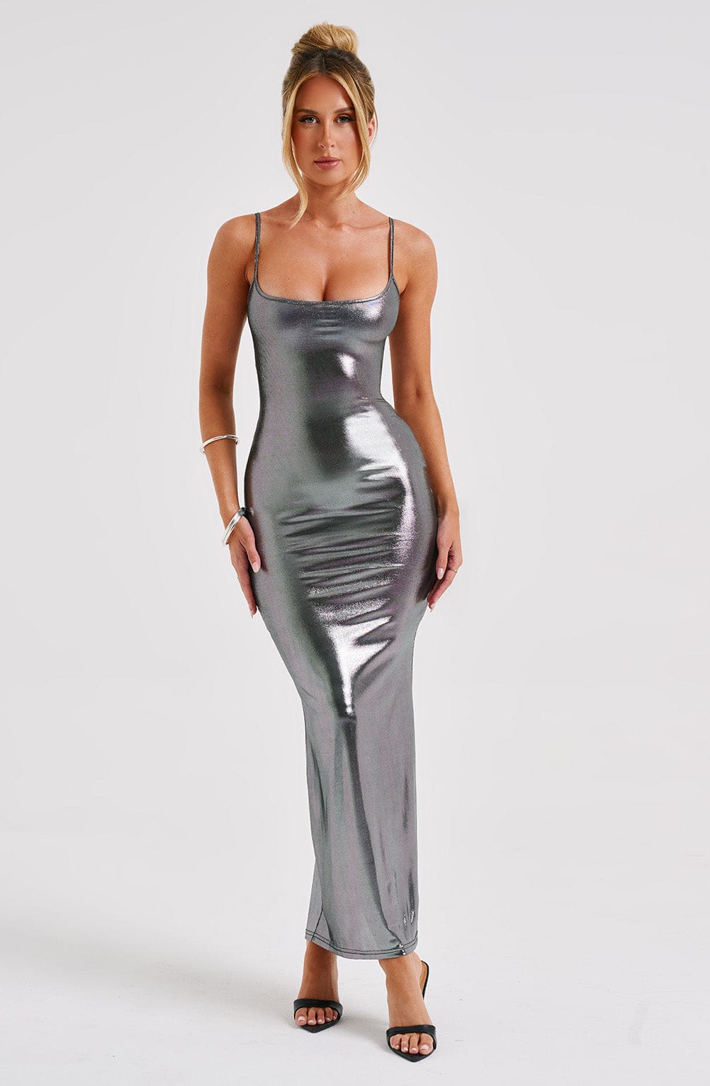 Kyrali Maxi Dress - Gunmetal