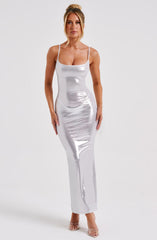 Kyrali Maxi Dress - Silver