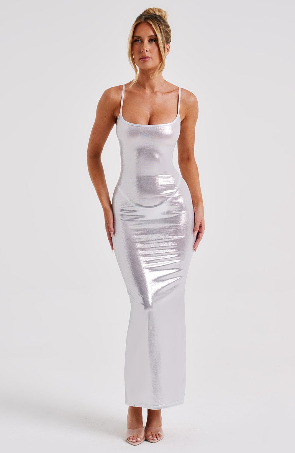 Kyrali Maxi Dress - Silver