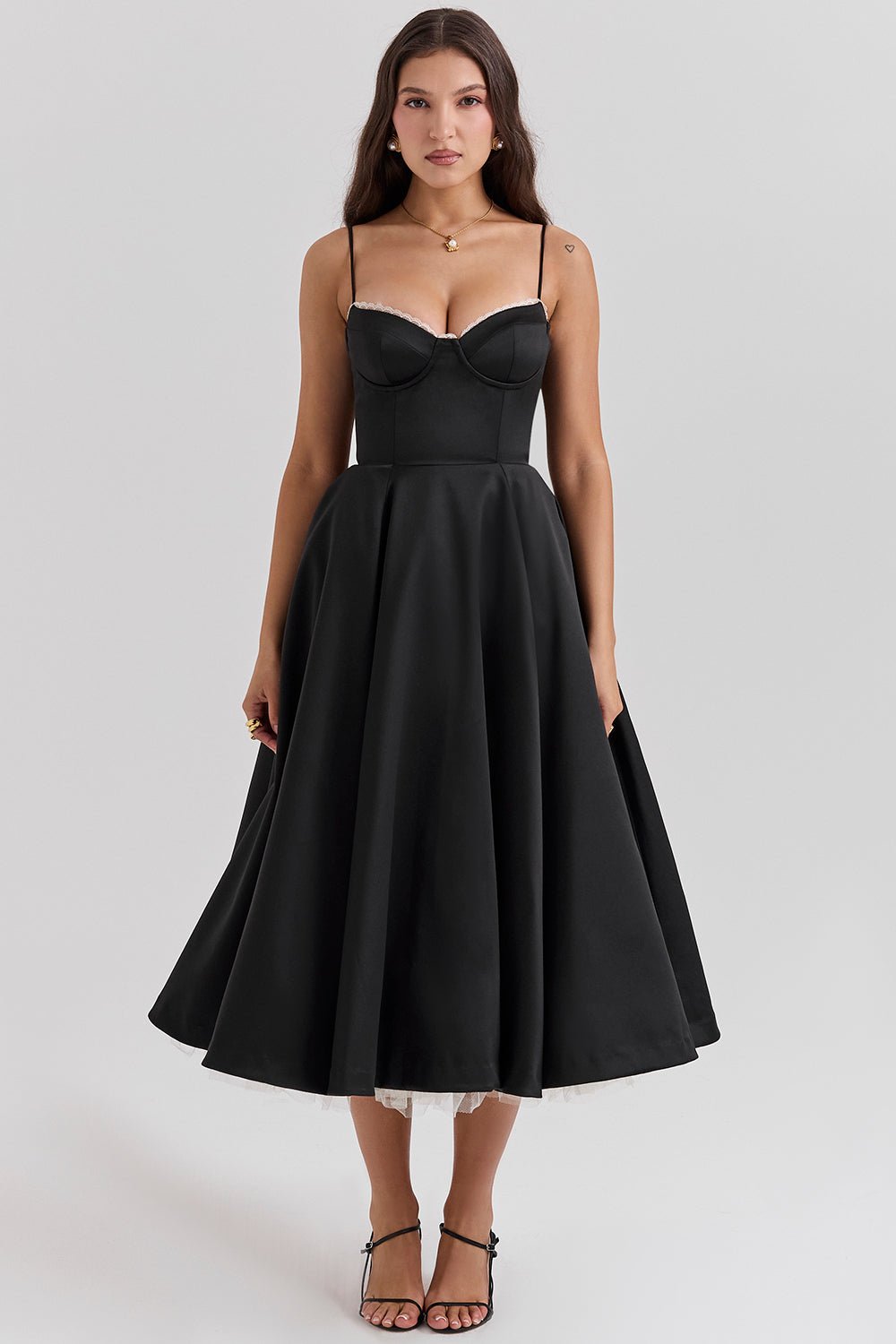 Madeline Midi Dress - Black