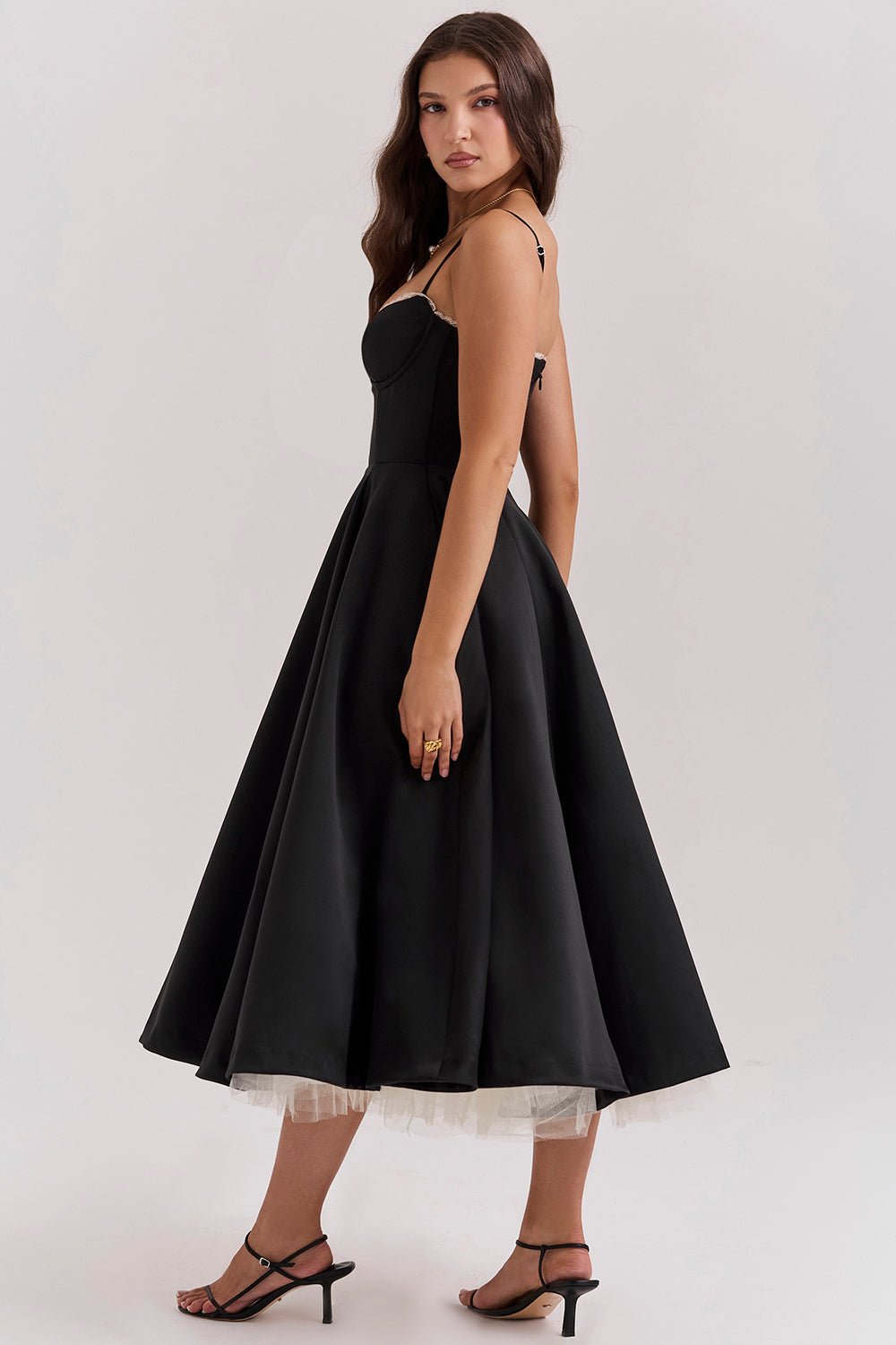 Madeline Midi Dress - Black