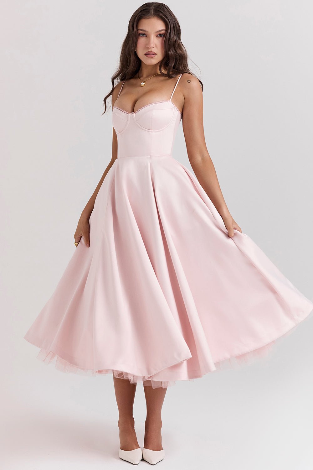 Madeline Midi Dress - Pink