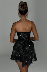 Melinda Mini Dress - Black Sparkle