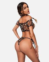 Mesh Butterfly Bra and Panty Set