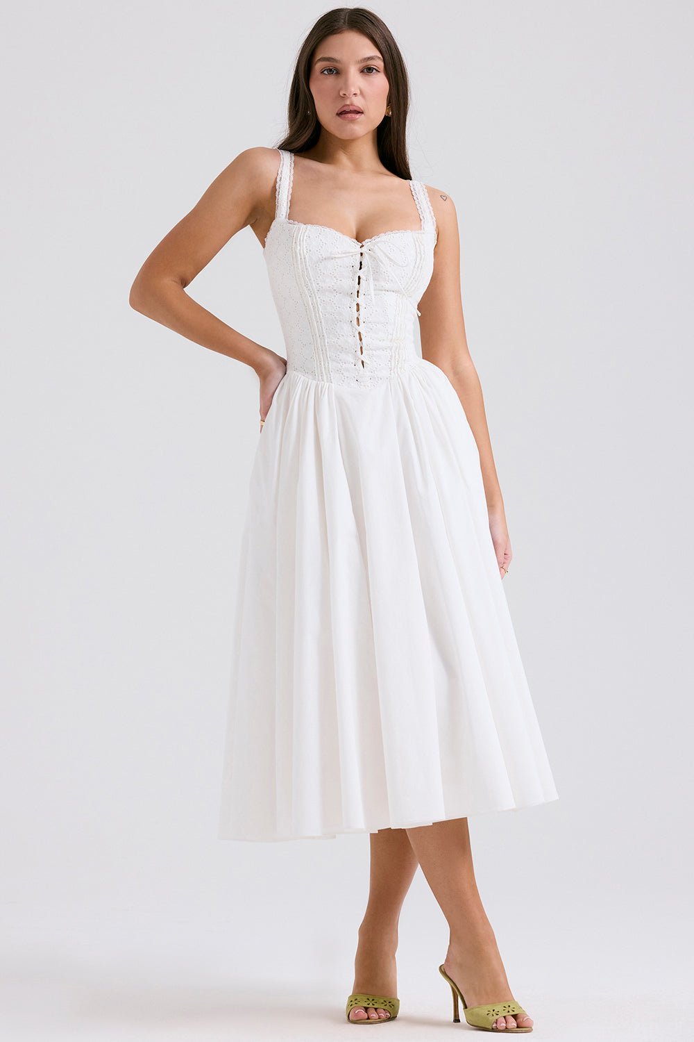 Mila Midi Dress - Ivory