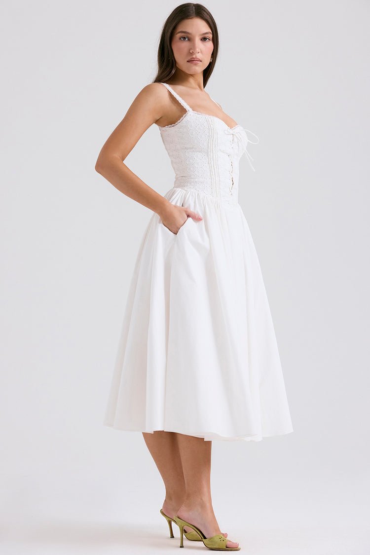 Mila Midi Dress - Ivory