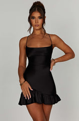 Nicola Mini Dress - Black