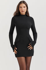 Nova Mini Dress - Black