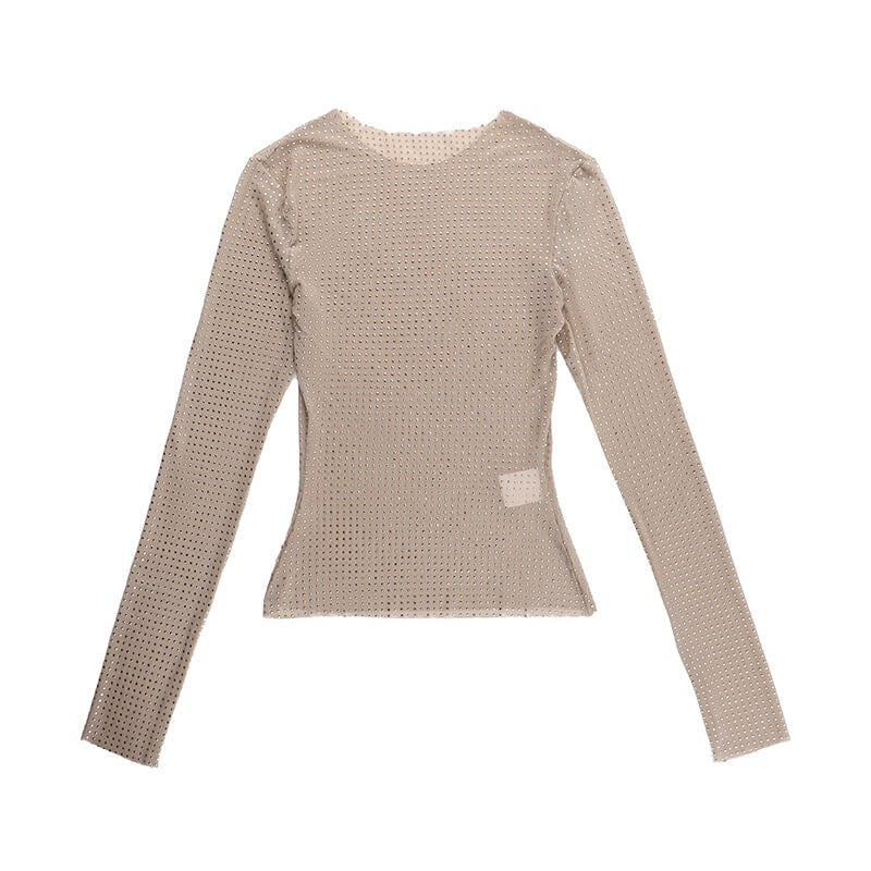 Ethereal Enchantment Long-Sleeved Crystal Top