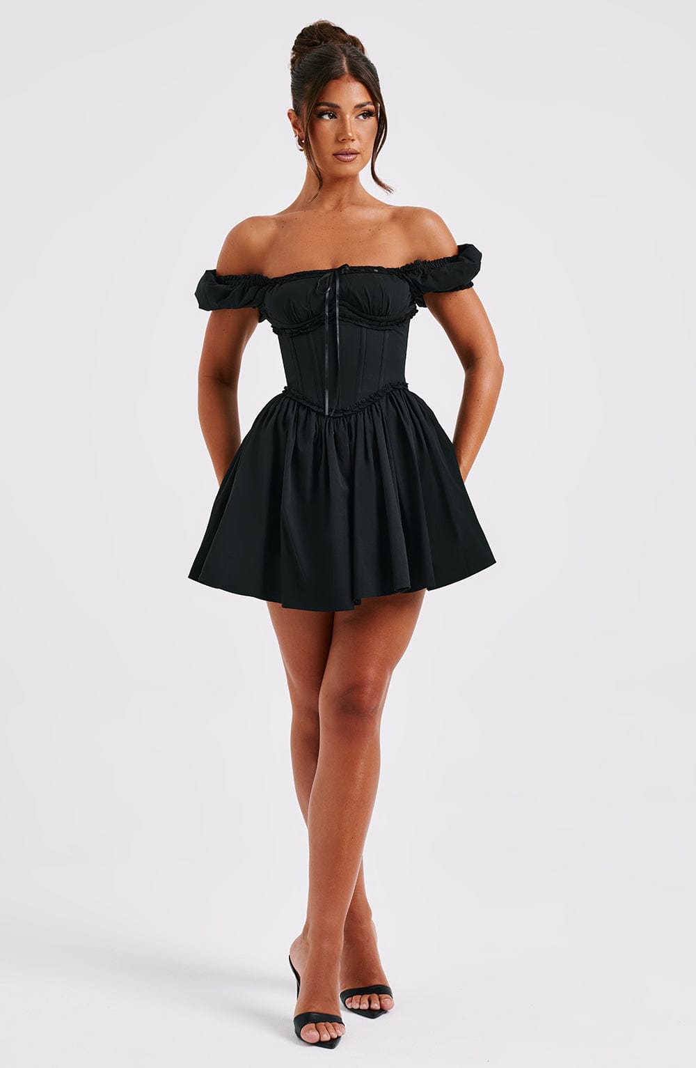 Phoebe Mini Dress-Black