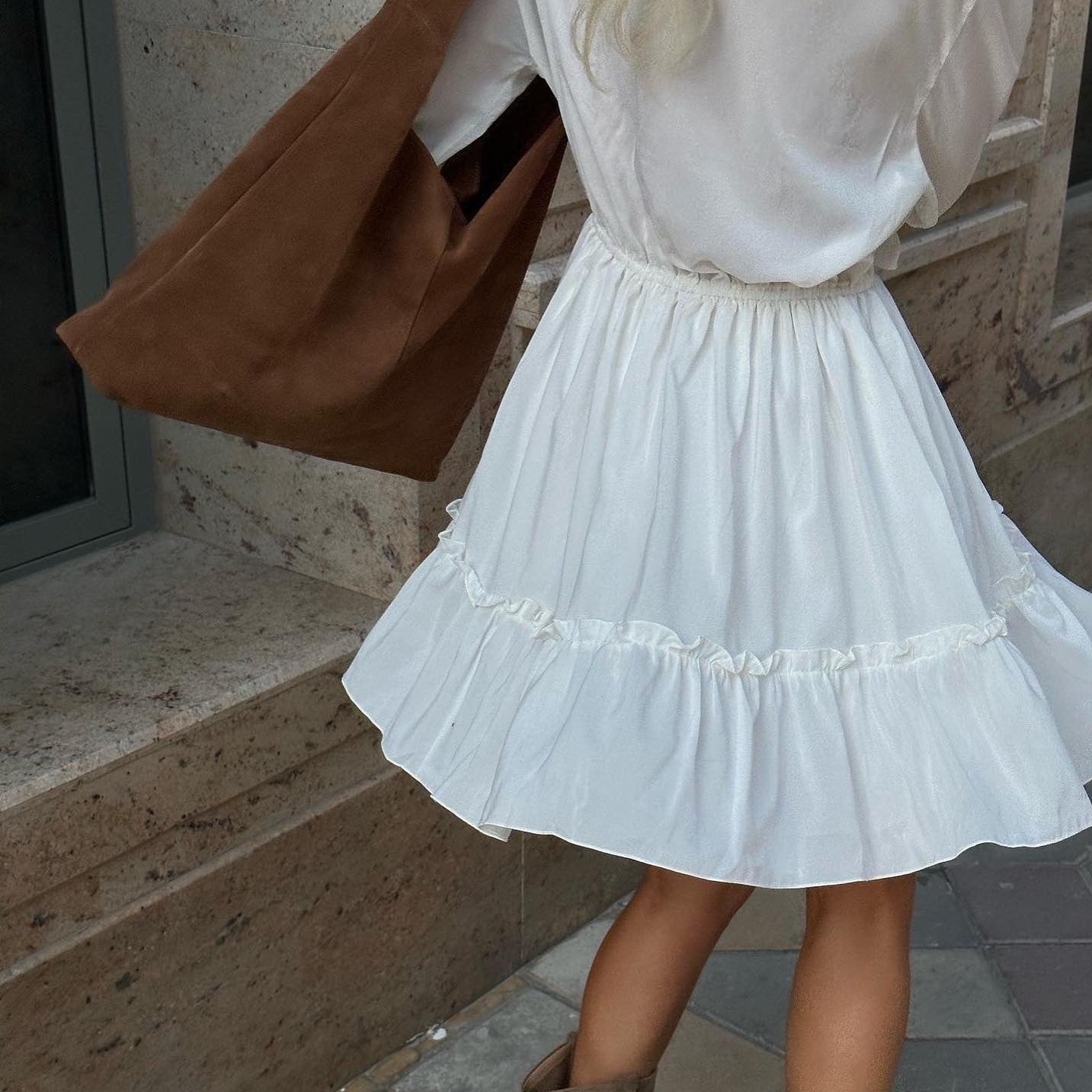 Dolce Vita Summer Ruffled Mini Dress