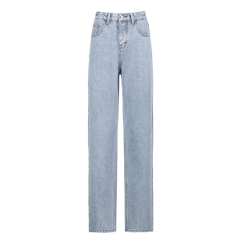 Spinning Queen Butterfly Loose Straight Jeans