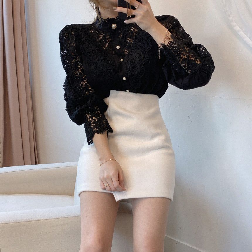 Soul Mates Forever Lace Long Sleeve Blouse