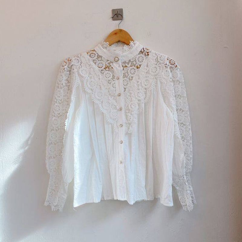 Soul Mates Forever Lace Long Sleeve Blouse