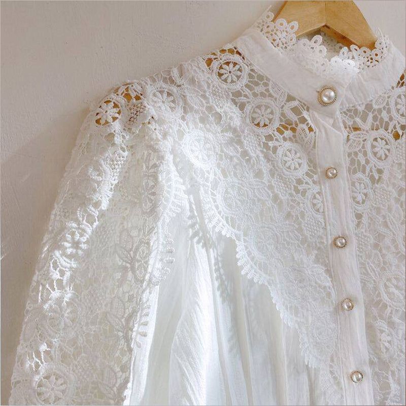 Soul Mates Forever Lace Long Sleeve Blouse