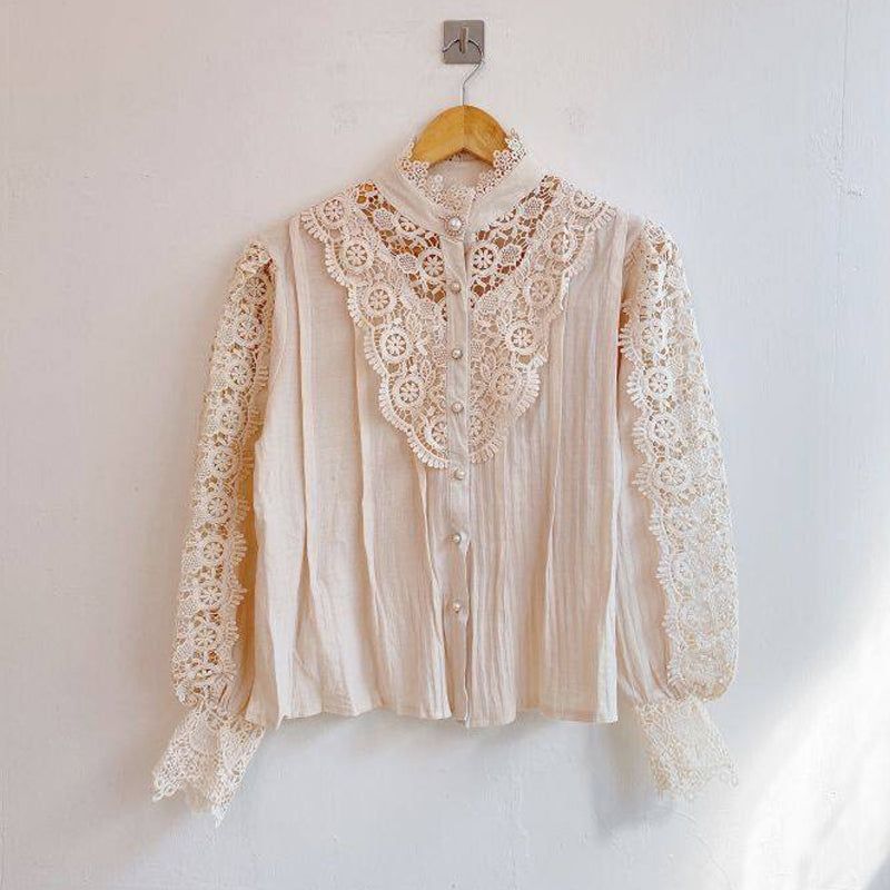 Soul Mates Forever Lace Long Sleeve Blouse