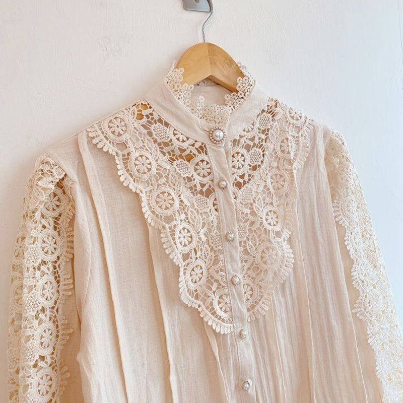 Soul Mates Forever Lace Long Sleeve Blouse