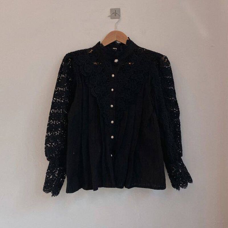 Soul Mates Forever Lace Long Sleeve Blouse