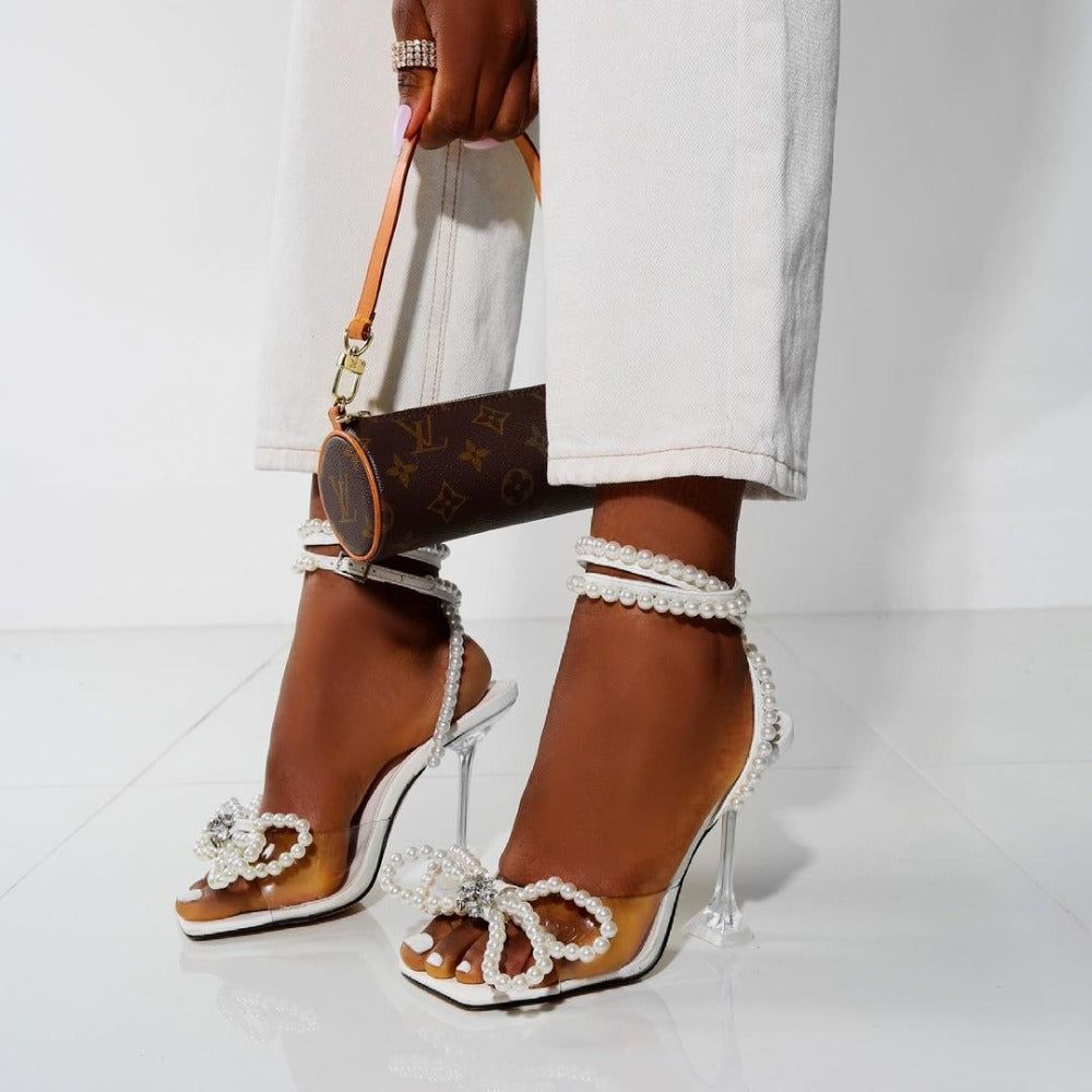 Blaise Bow Ankle Strap Heels