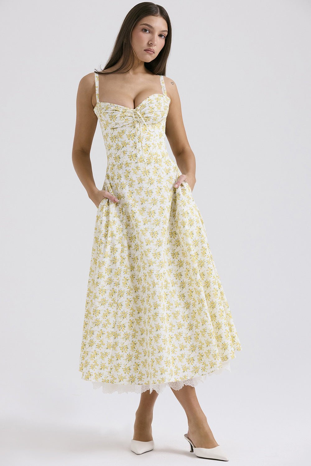 Rosalia Midi Sundress - Floral Print