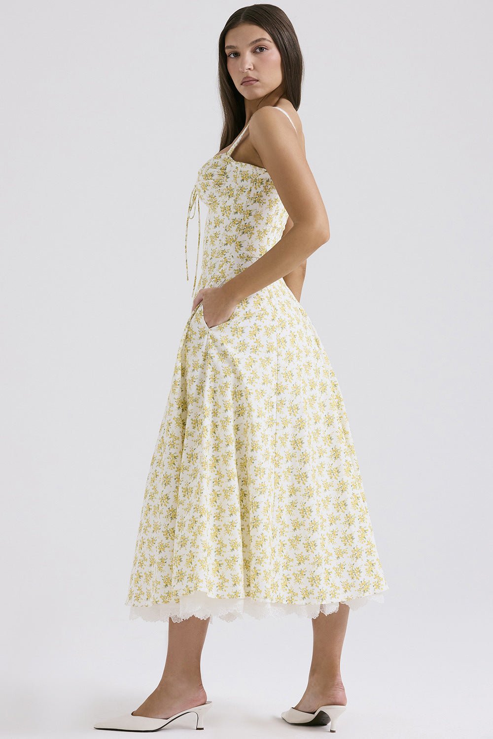 Rosalia Midi Sundress - Floral Print