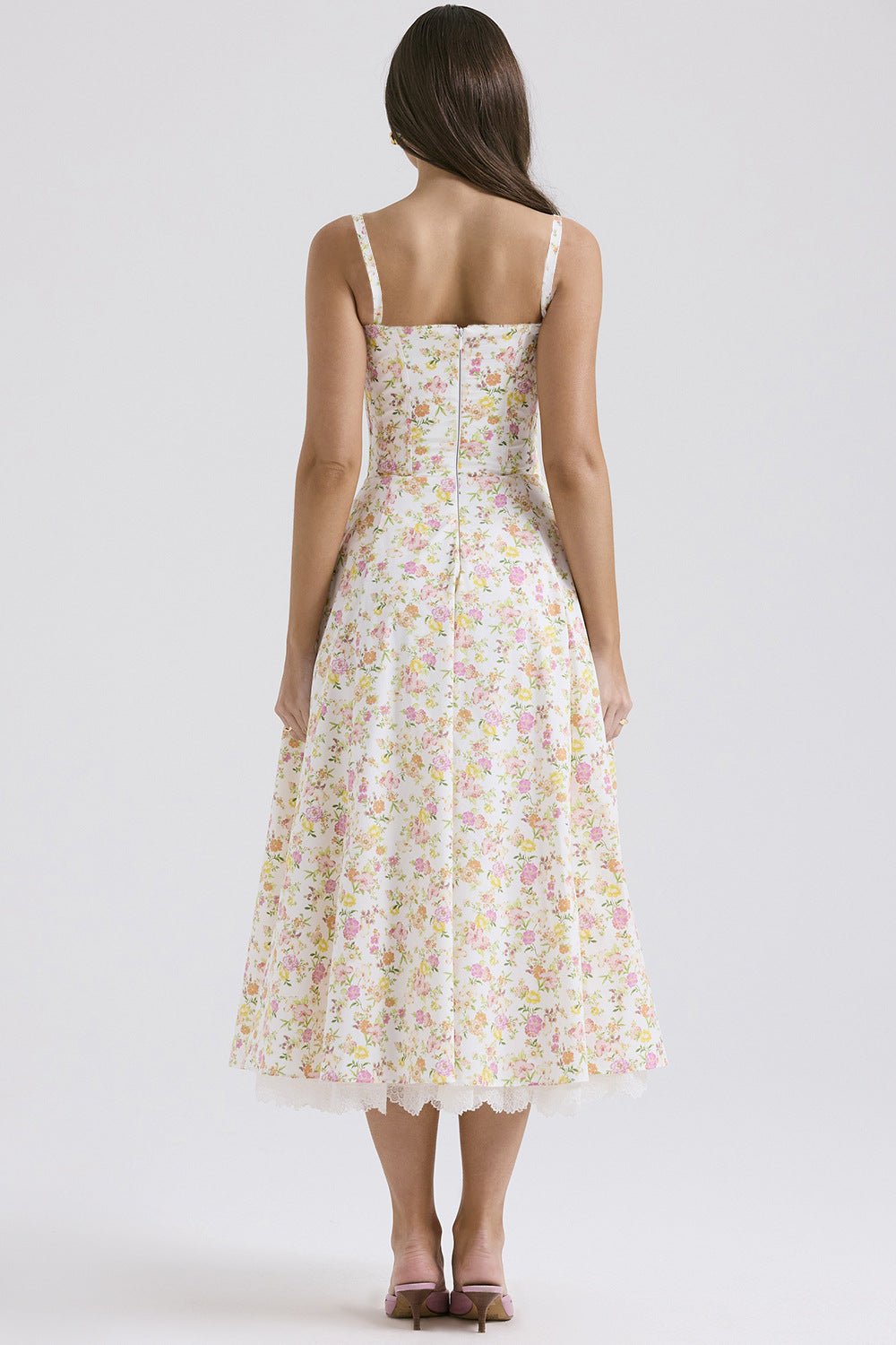 Rosalia Midi Sundress - Ivory Meadow