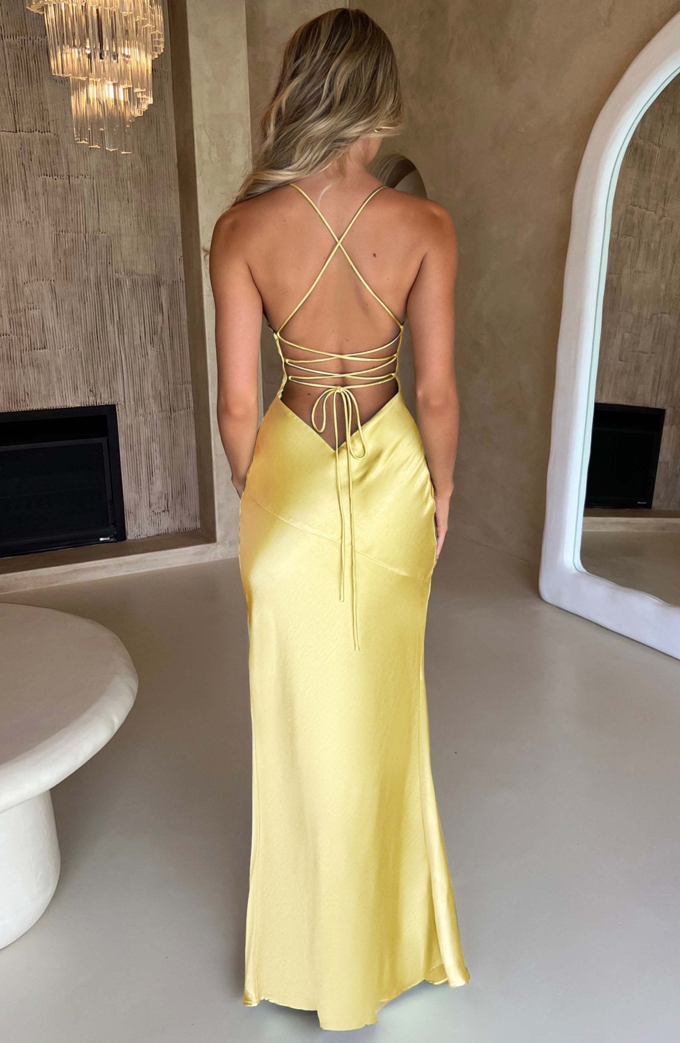 Ruby Radiance Maxi Dress- Lemon