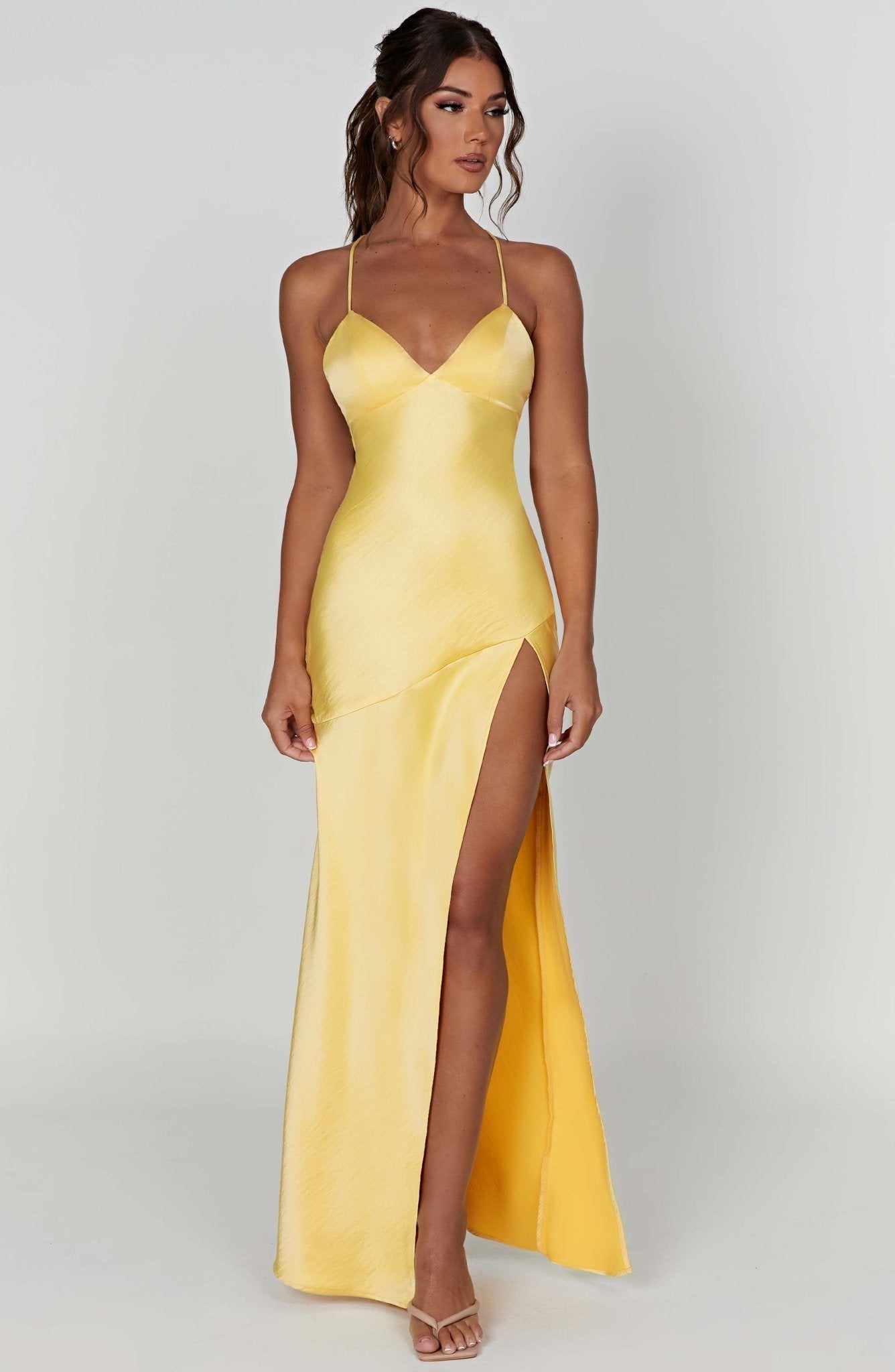 Ruby Radiance Maxi Dress- Lemon