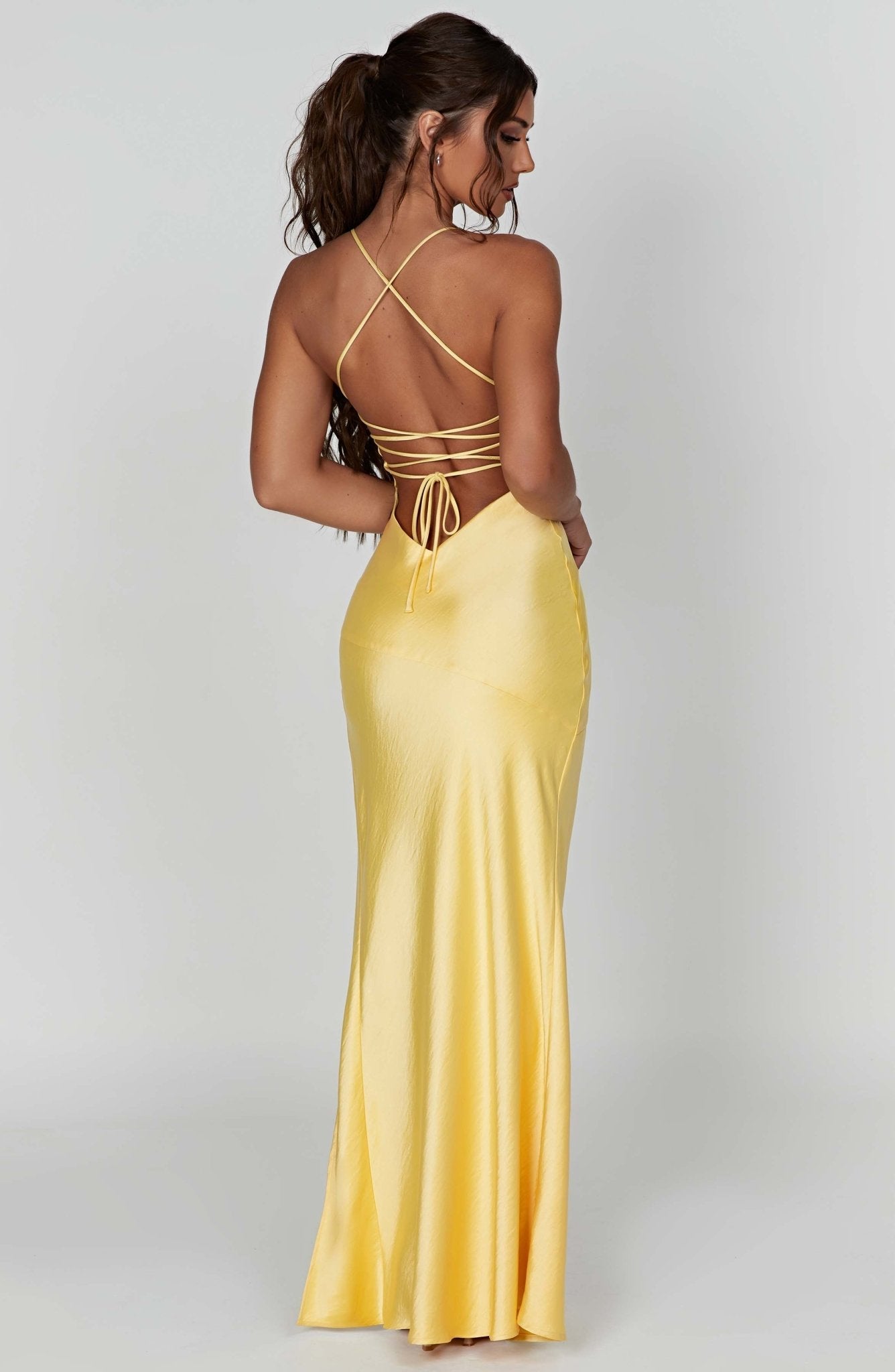 Ruby Radiance Maxi Dress- Lemon