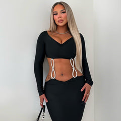 Disco Feeling Bow Off Shoulder Bandage Midi Dress