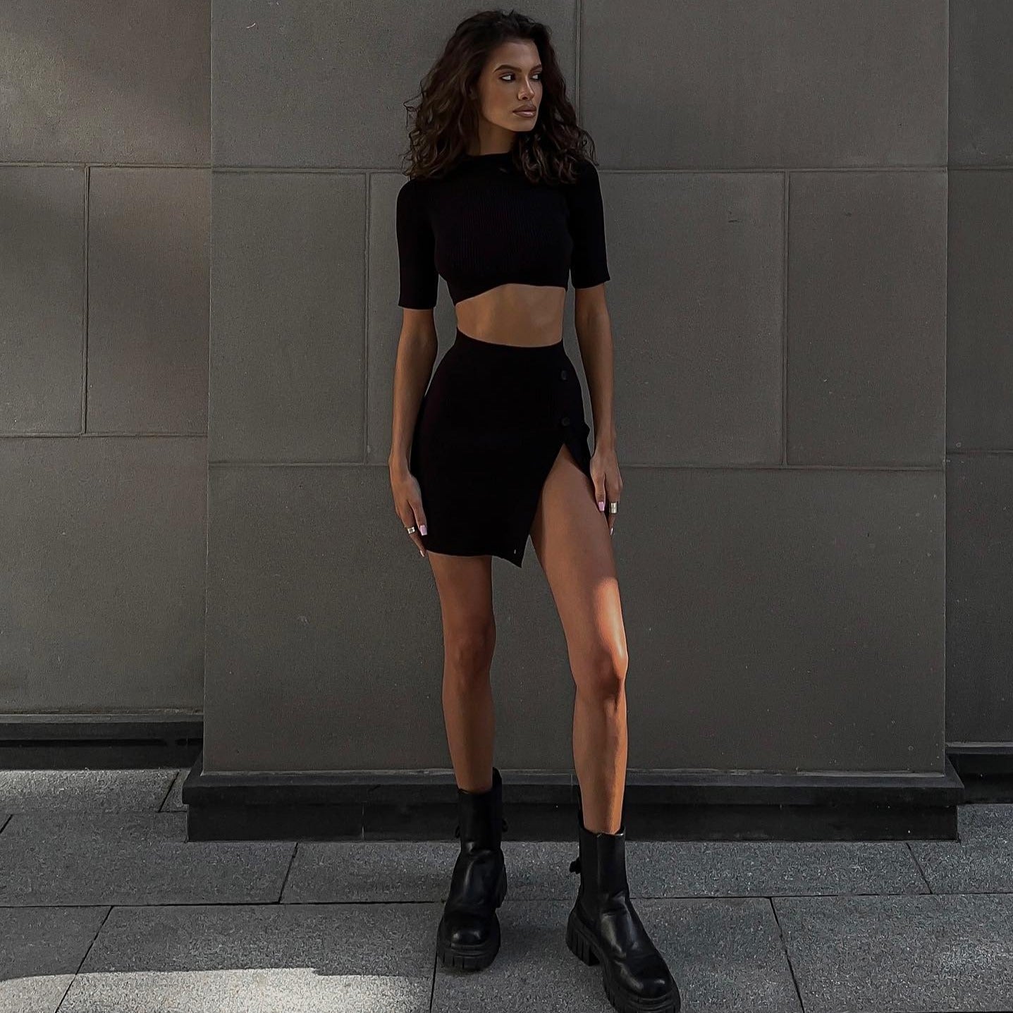 Own the Game Knitted Two-Piece Set