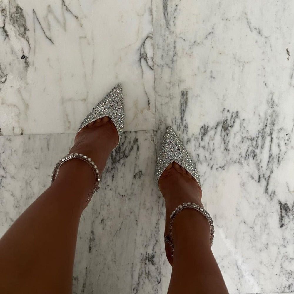 Queen Of All Crystal Sparkle Jewelry Heels