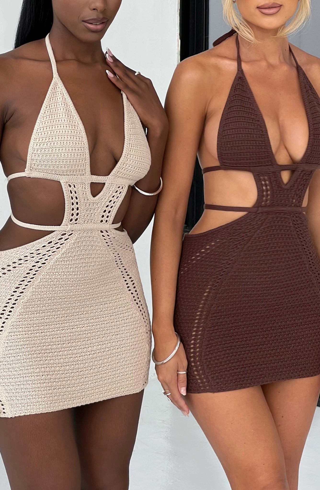 Sylvia Mini Dress - Chocolate