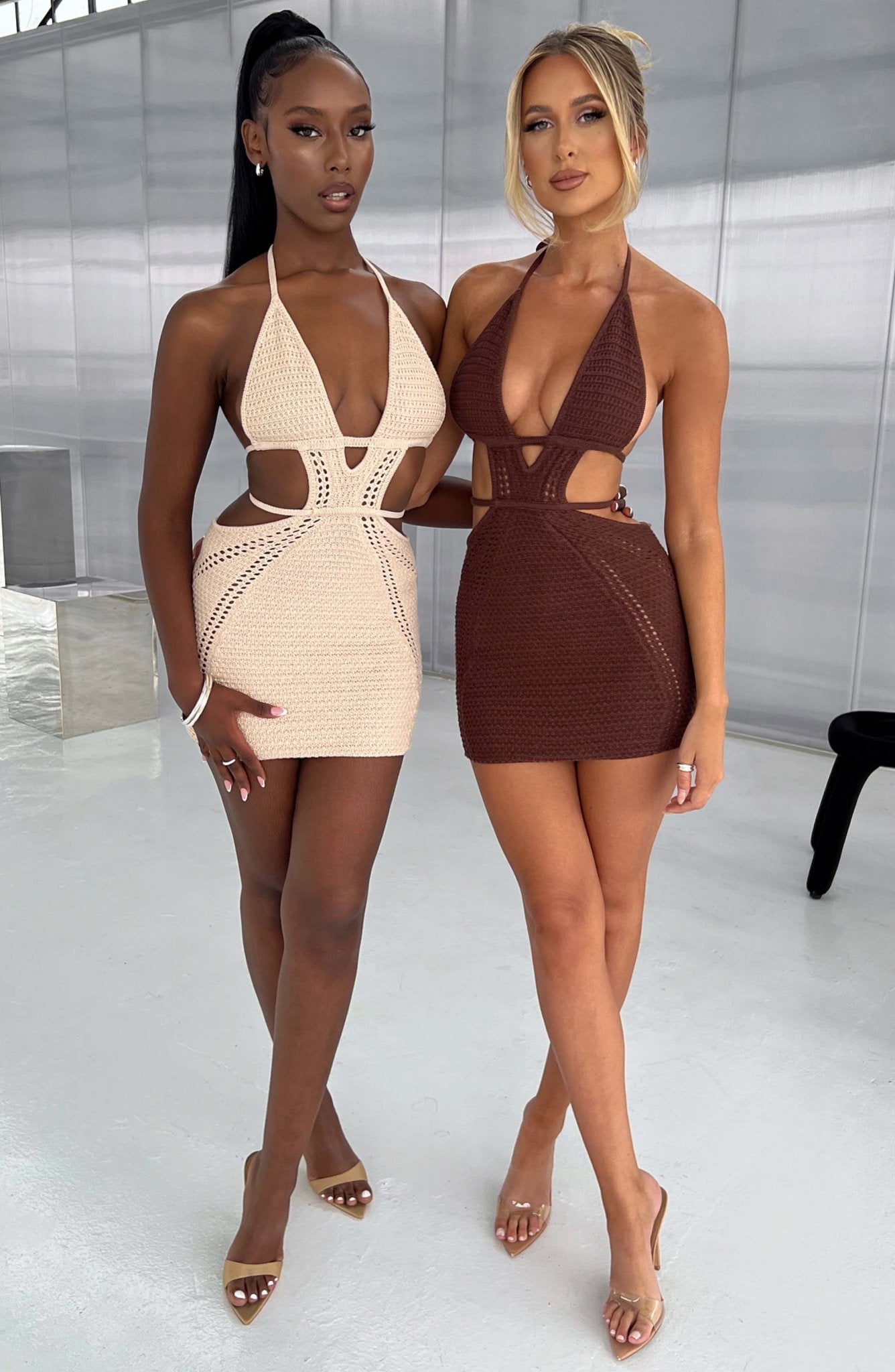 Sylvia Mini Dress - Chocolate