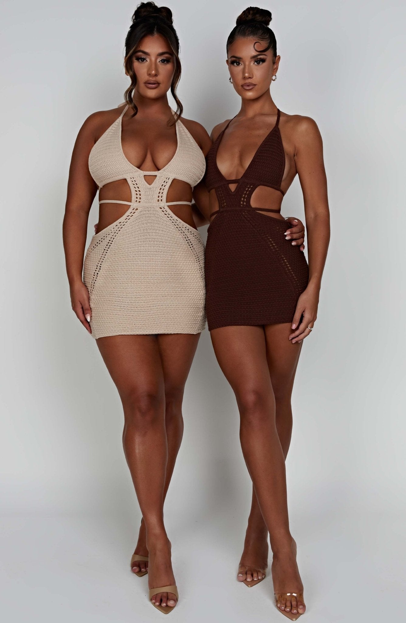 Sylvia Mini Dress - Chocolate