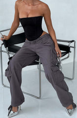 Tinashe Cargo Pants - Charcoal