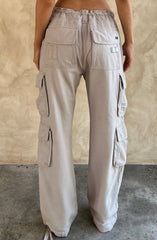 Tinashe Cargo Pants - Light Grey