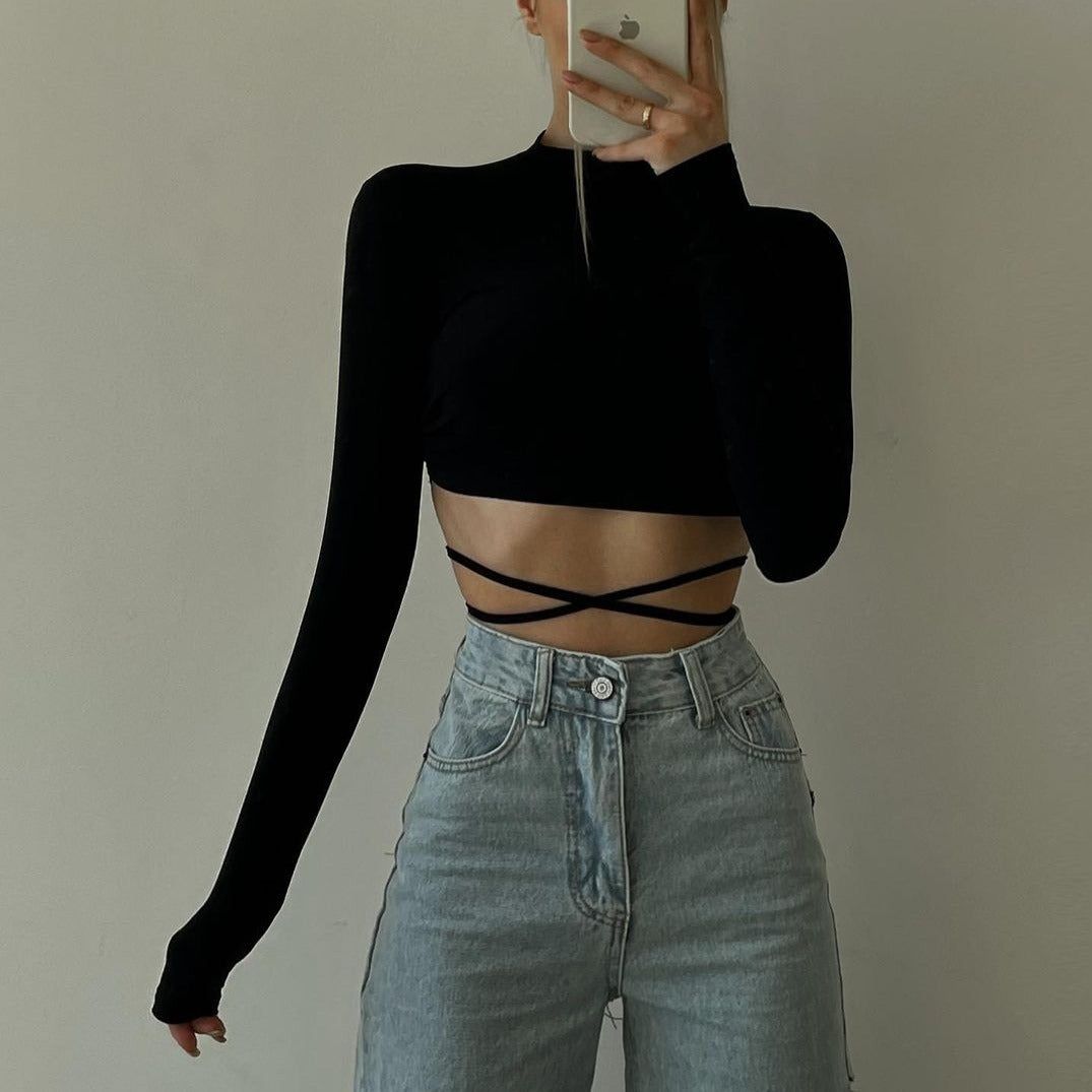 Pippa Long Sleeve Crop Top