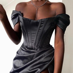 Mysterious Lover Elegant Off The Shoulder Corset Dress