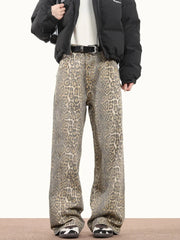 Vintage Century Leopard Print Jeans